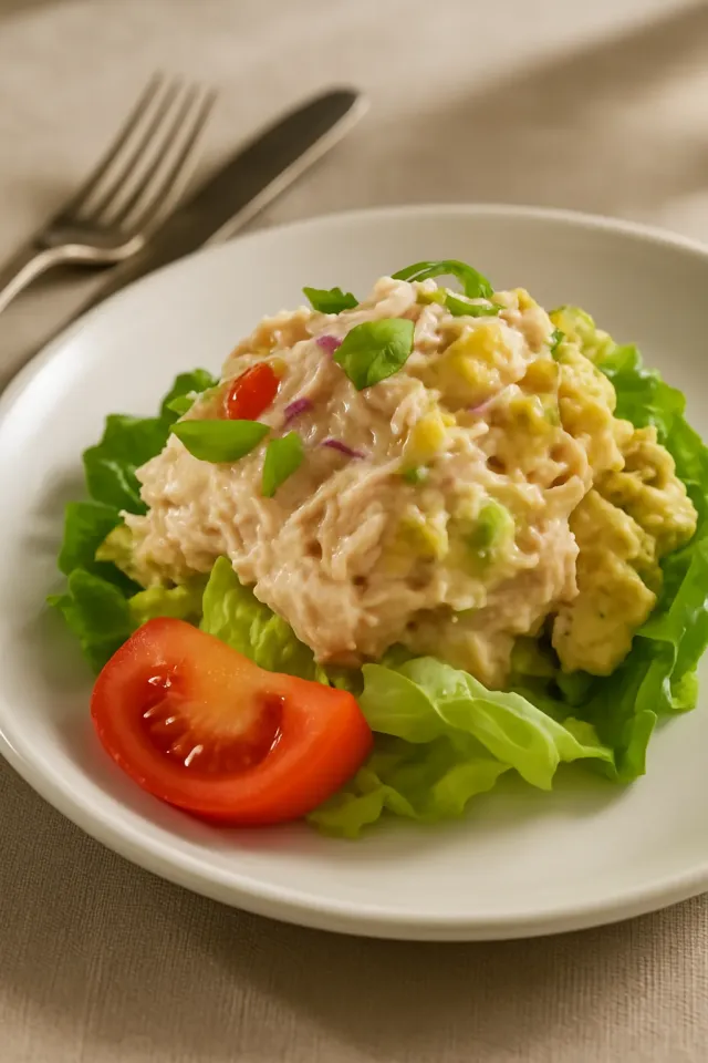 Salada de Atum Cremosa e Crocante Suprema