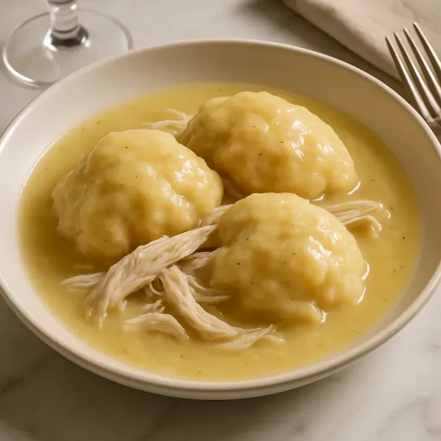 Курица с клецками IV