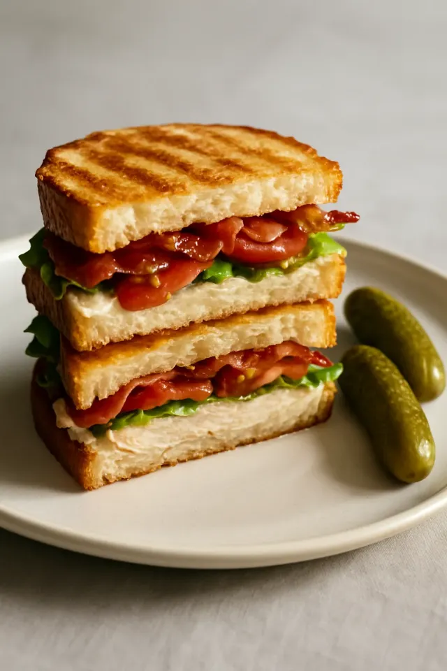Meilleur Panini au poulet BLT