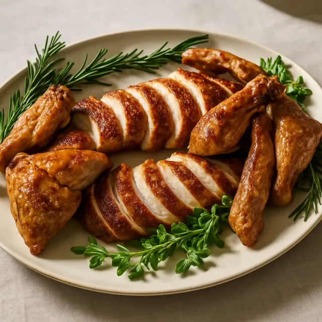 Canard rôti