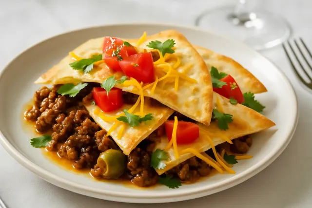 Quesadillas di manzo macinato al picadillo
