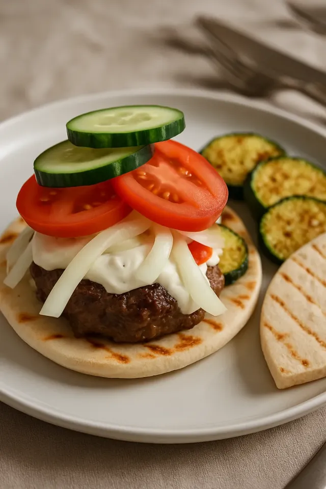 Feta Peynirli Yunan Kuzu Köfteleri Salatalıklı Sos