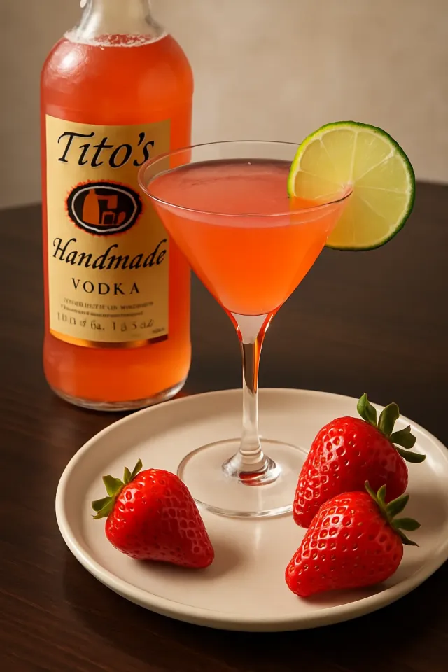 Cosmopolitans de Morango do Freezer em Lote Grande