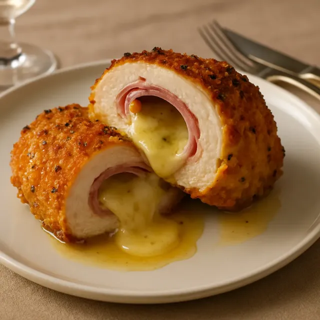 Куриное Кордон Блю в воздухофритюре