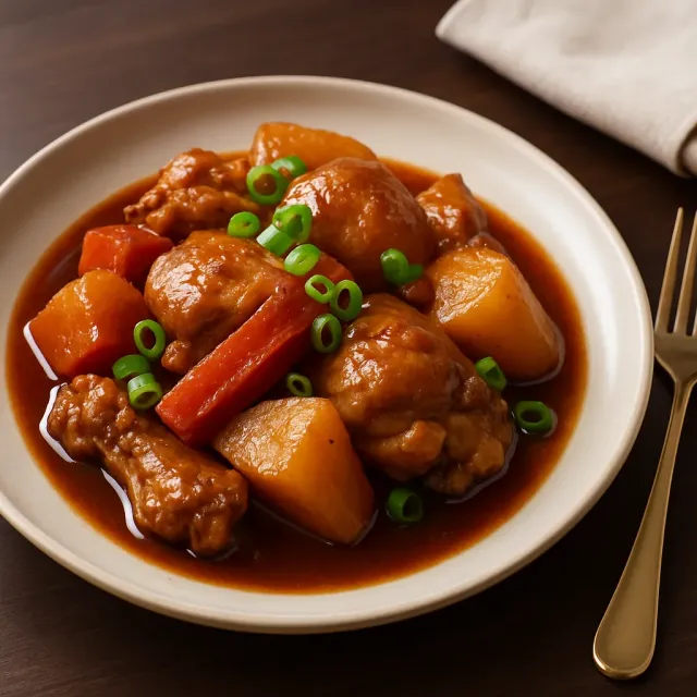 Gà và Khoai Tây Hàn Quốc Cay (Tak Toritang)