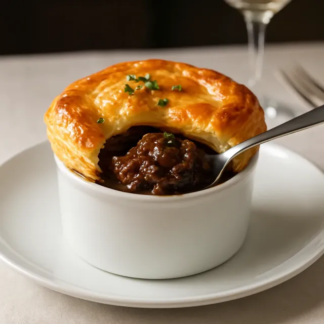Tourte au steak et aux rognons