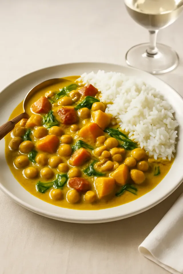 Vegan Tatlı Patatesli Nohut Karesi