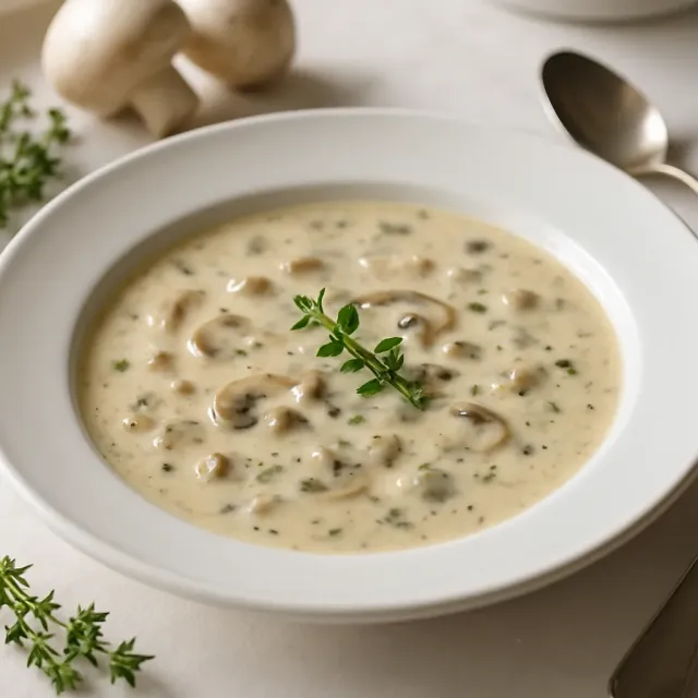Kohlenhydratarme Pilzcremesuppe