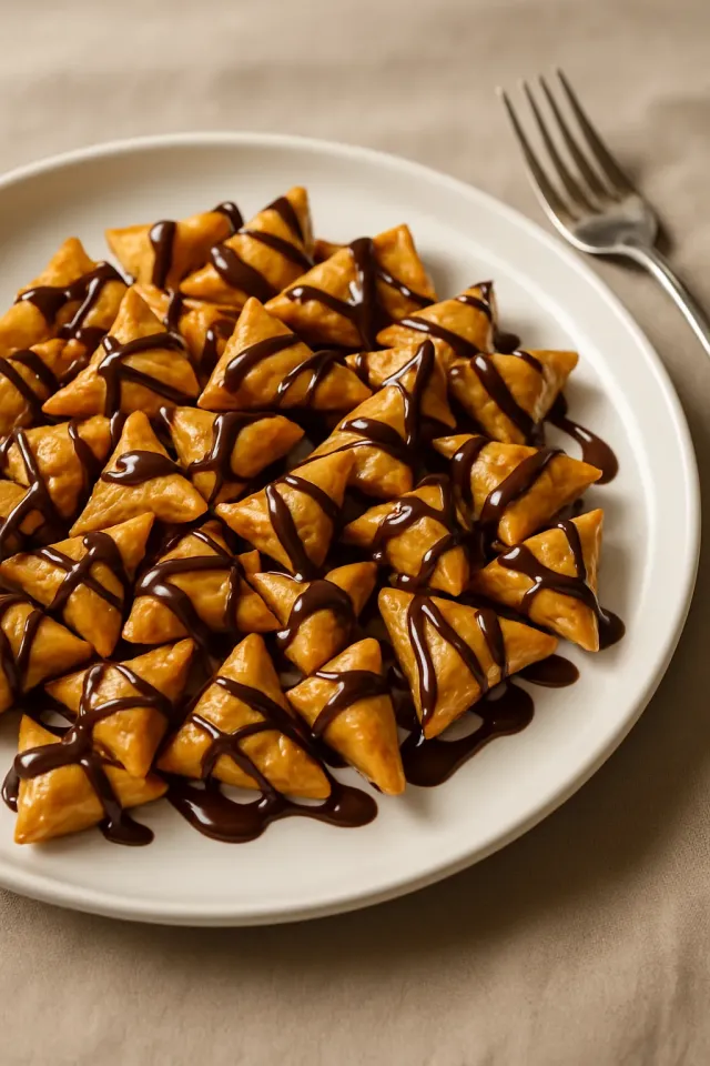Mordidas de Bugle com Pasta de Amendoim