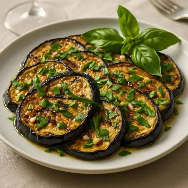 Italienische gegrillte Aubergine