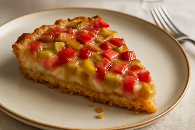 Fresh Rhubarb Torte