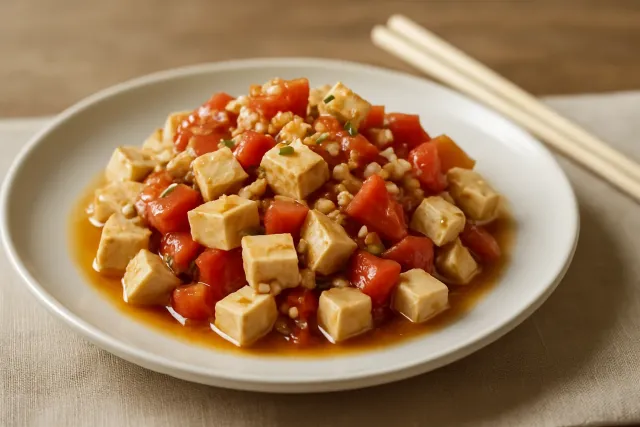 Japanischer Tofusalat