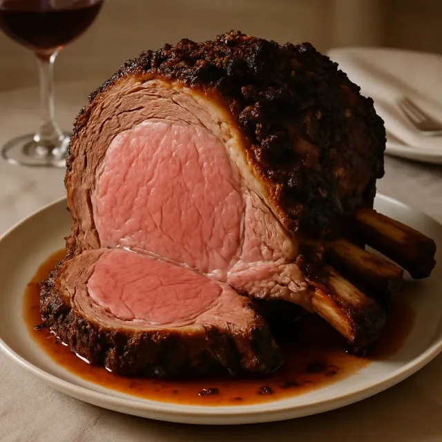 Smoked Standing Rib Roast
