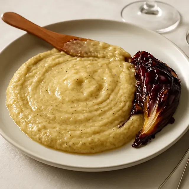Polenta Taragna with Taleggio and Radicchio