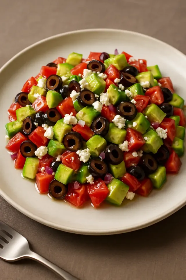 Einfacher Griechischer Salat