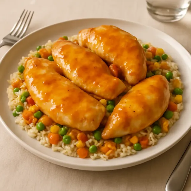 Pilaf de Arroz y Verduras al Horno