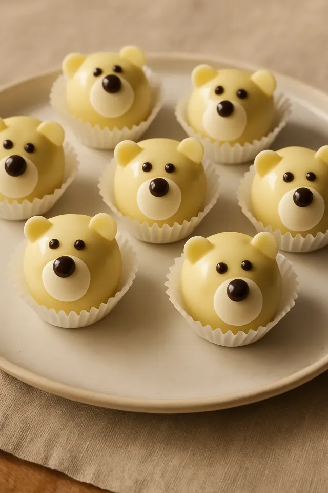 Trufas de Cheesecake Ursos Polares