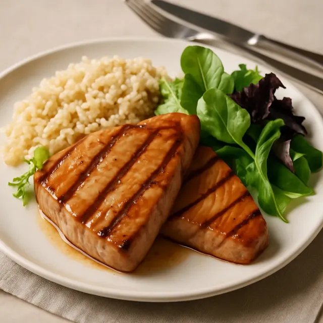 Gegrillter Teriyaki-Thunfisch