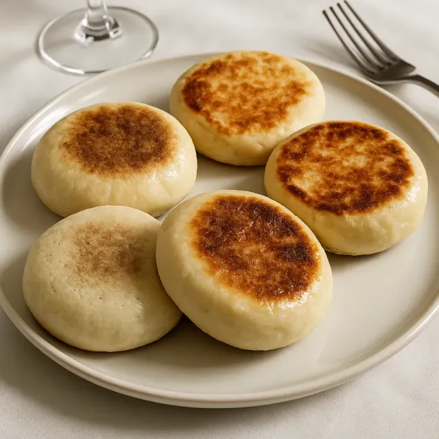 Muffins Ingleses de Fermento Natural