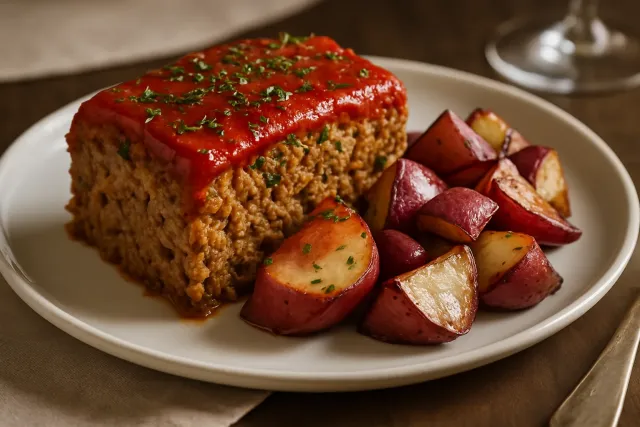 Pão de Carne Vegetariano com Legumes