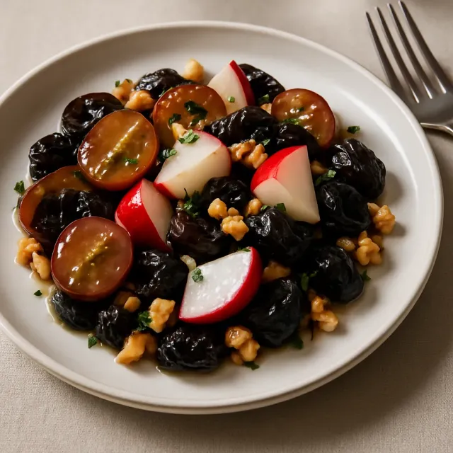 Balsamico-Trauben-Walnuss-Salat