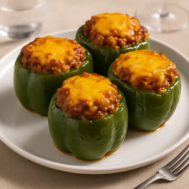 Sausage and Rice Stuffed Peppers