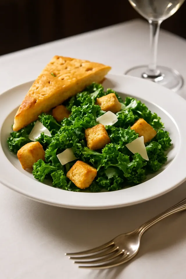Salade César au Chou Frisé