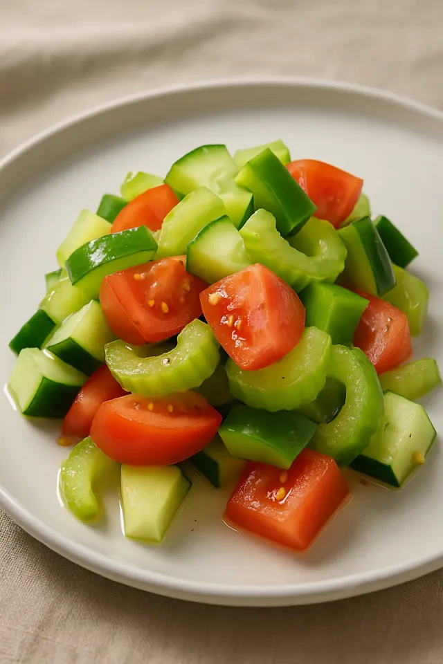 토마토와 피망 샐러드