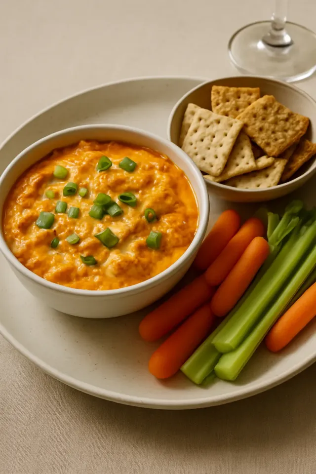 Buffalo Chicken Dip in the Slow Cooker
