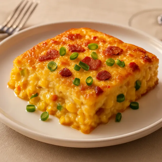 Кукурузный пудинг с начинкой