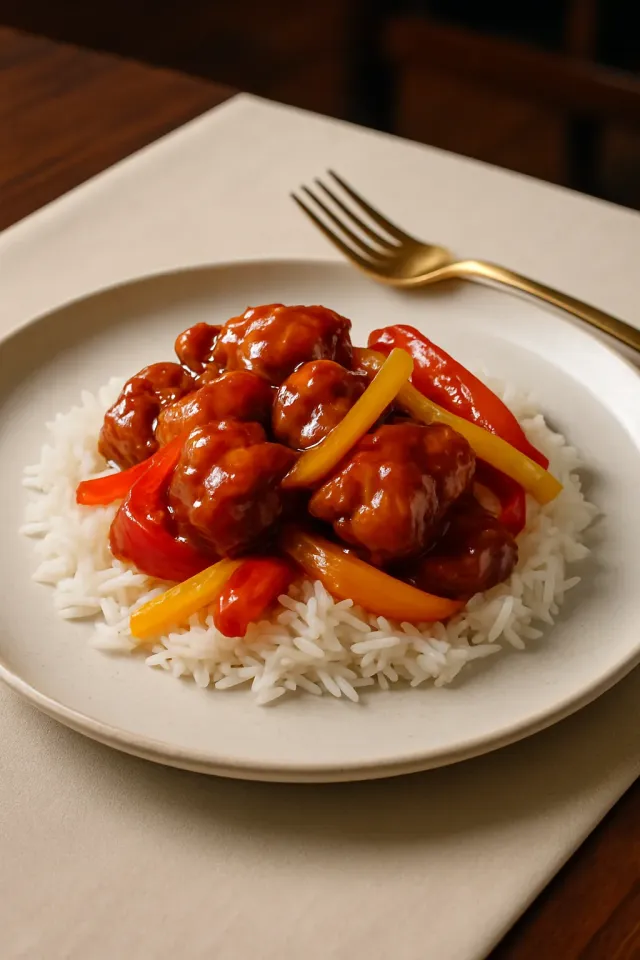 Poulet Doux et Aigre au Four