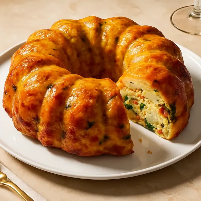 Pastel Bundt de Galletas para el Desayuno