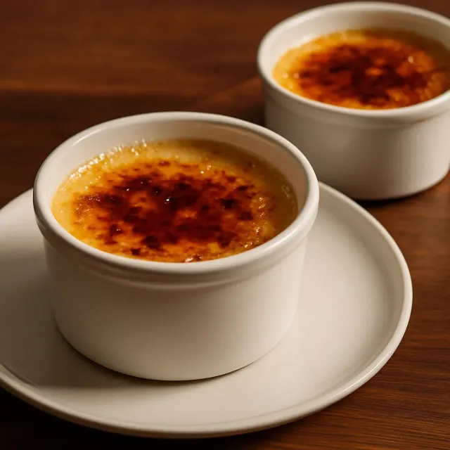 Creme Brulée de Chocolate Branco e Kahlua® da Annie
