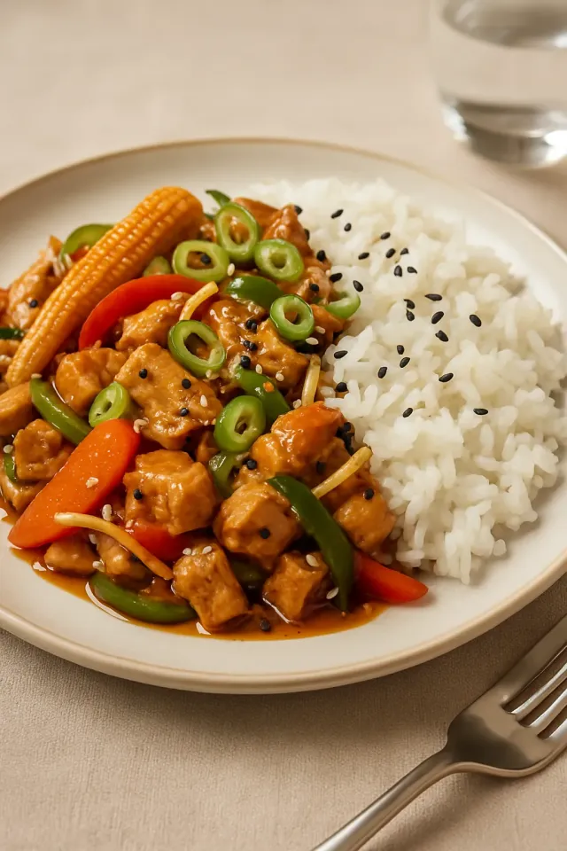 Salteado rápido de tofu