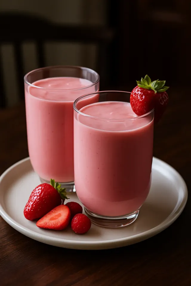 Batido de Fresa y Frambuesa