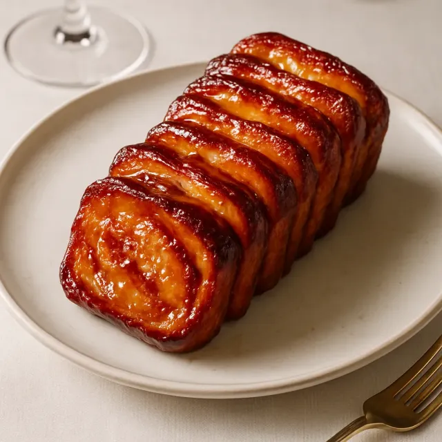 Pan de Manzana Caramelizado Salado Fácil