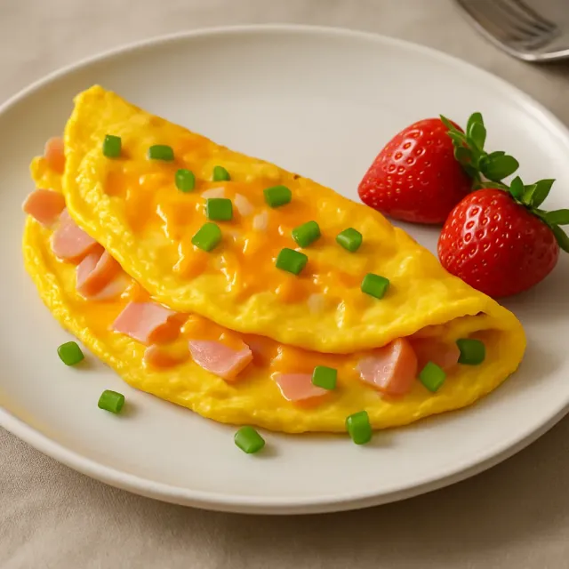 Ultimatives Low-Carb Schinken-Käse-Omelett für zwei