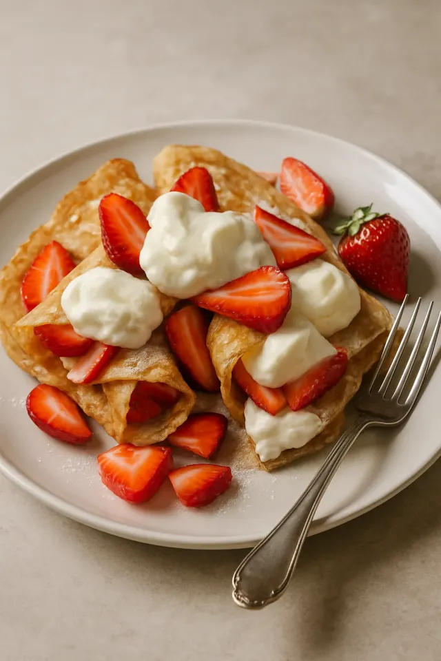 Crepes Stroberi Krim