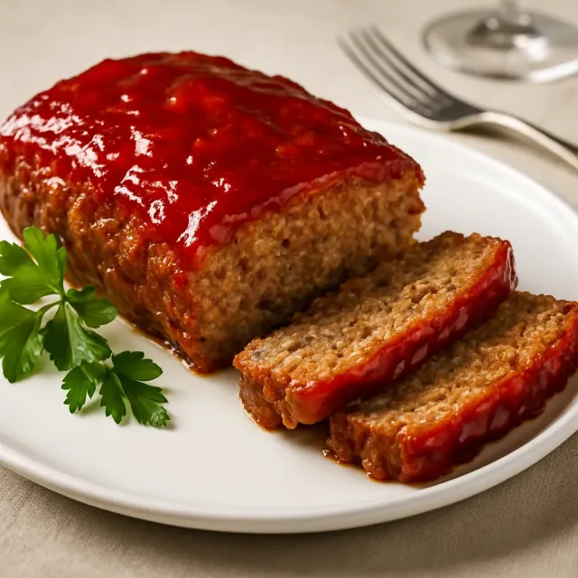Meatloaf al caramello con glassa al ketchup