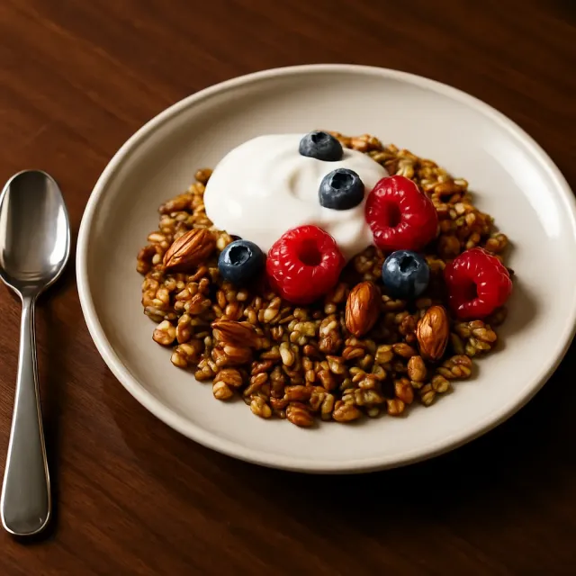 Knuspriges zuckerfreies Granola