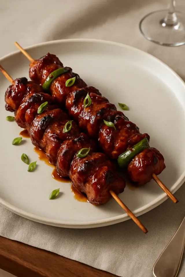 바비큐 돼지고기 꼬치