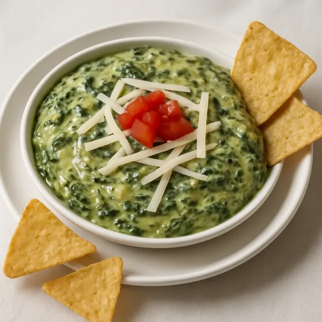 Molho de Espinafre e Alcachofra com 4 Queijos