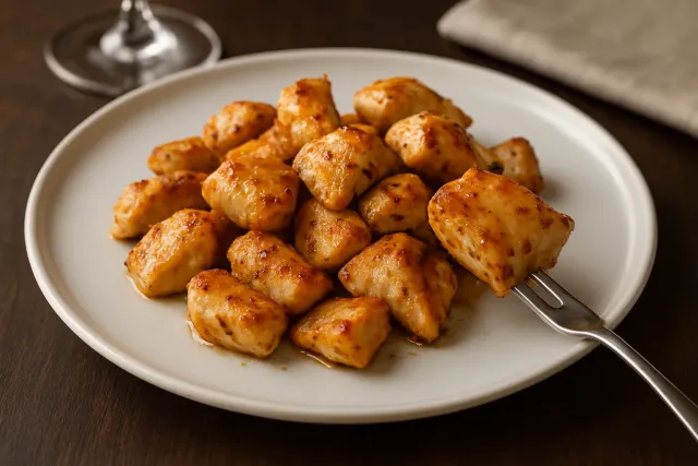 Mordidas de Frango na Fritadeira a Ar