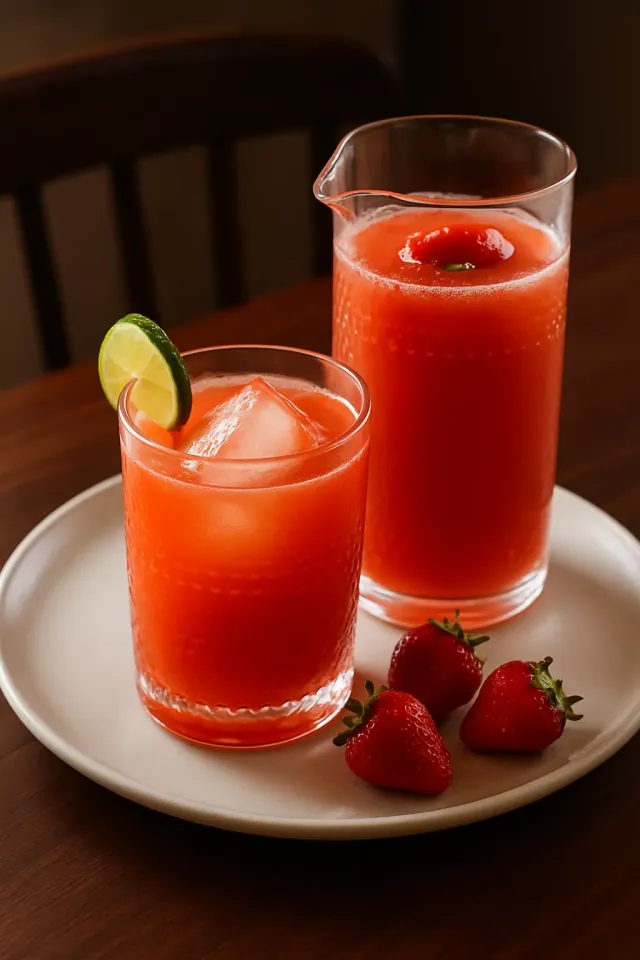 Aqua Fresca di Fragole Messicana