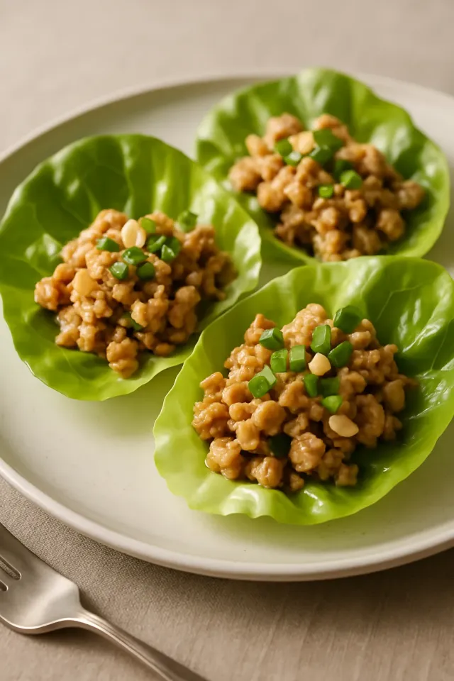 Bánh cuốn xà lách thịt gà xay