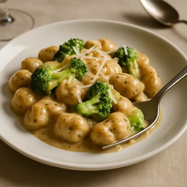 20 Dakikada Sosisli-Brokoli Gnocchi Alfredo
