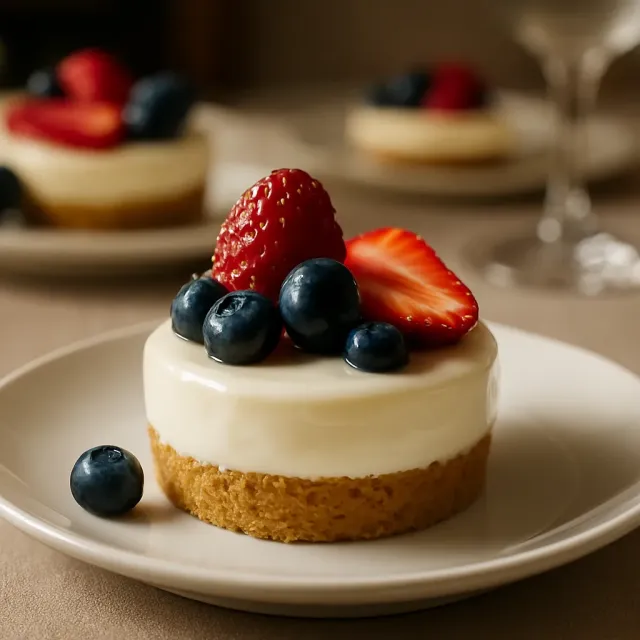 Mini No-Bake Cheesecakes