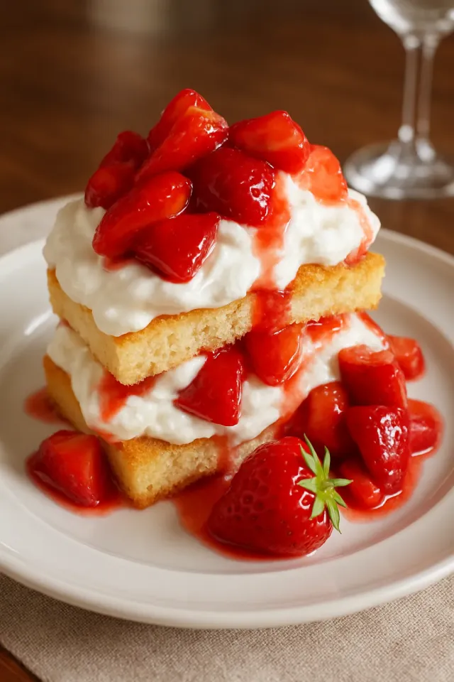 Cottage-Pudding (Kuchen für Erdbeer-Rührkuchen)