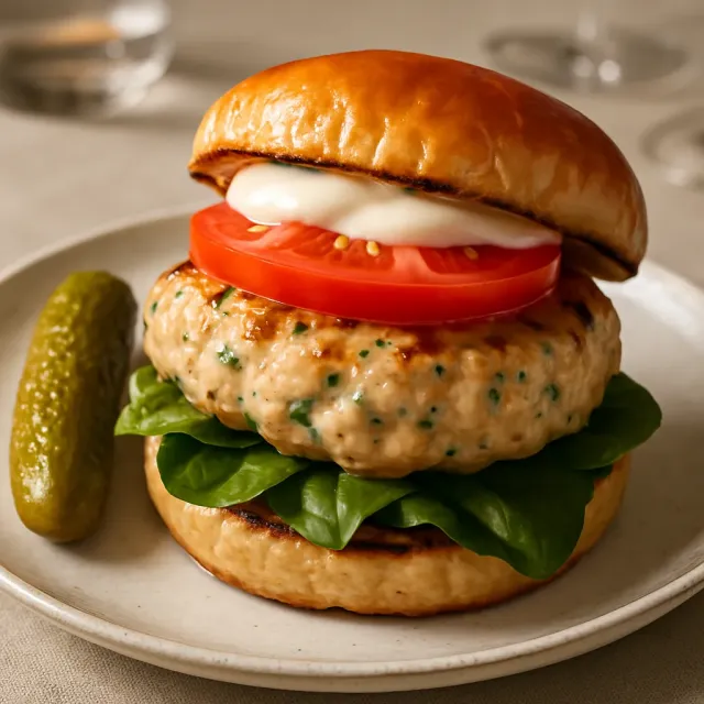 Moist Spicy Turkey Burgers