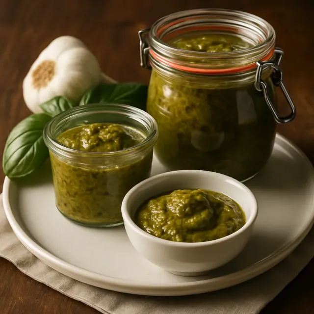 Pesto de Salsa, Amêndoa e Limão
